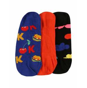 Happy Socks Ponožky 'Its Ok Liner'  námornícka modrá / svetločervená / čierna / zmiešané farby