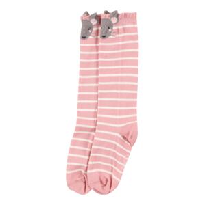 EWERS Socken  ružová / biela / sivá