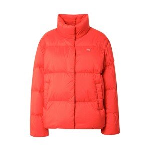 Tommy Jeans Zimná bunda  svetločervená