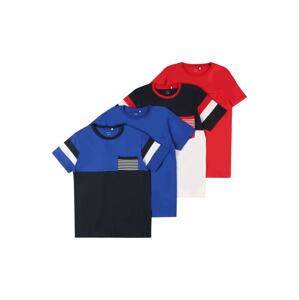 NAME IT T-Shirt 'Nes'  tmavomodrá / nebesky modrá / biela / červená