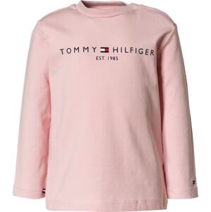 TOMMY HILFIGER Shirt  ružová / biela / červená / tmavomodrá