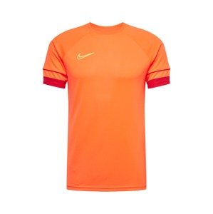 NIKE Funkčné tričko  neónovo oranžová / grenadínová / žltá