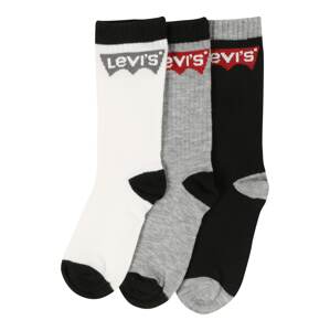 LEVI'S Ponožky  čierna / biela / sivá