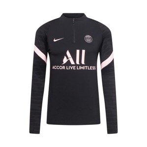 NIKE Sportsweatshirt 'Paris Saint-Germain Strike Away'  čierna / pastelovo ružová