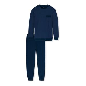 SCHIESSER Dlhé pyžamo 'Fashion Nightwear'  tmavomodrá / modrá