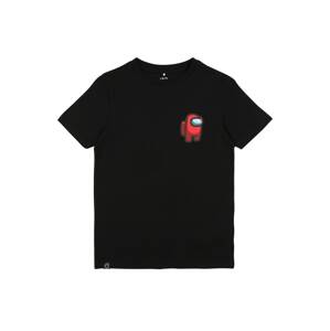 LMTD T-Shirt  čierna / červená / biela