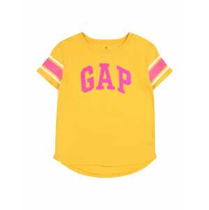 GAP T-Shirt  ružová / biela / žltá
