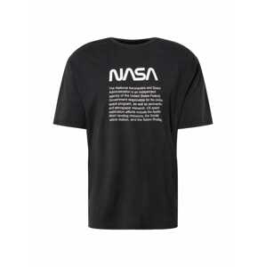 Only & Sons Tričko 'NASA'  čierna / biela