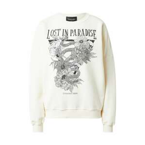 Colourful Rebel Sweatshirt 'Paradise'  biela / čierna