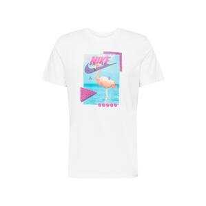 Nike Sportswear Tričko  modrá / fialová / ružová / biela