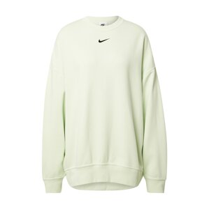 Nike Sportswear Mikina  pastelovo zelená / čierna