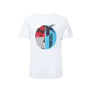 Trendyol T-Shirt  biela / čierna / svetlomodrá / červená