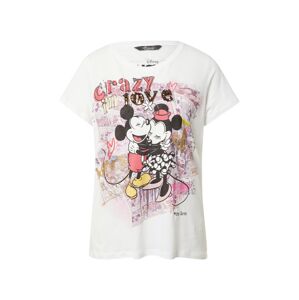 PRINCESS GOES HOLLYWOOD Tričko 'Disney Crazy Love'  biela / ružová / čierna / žltá