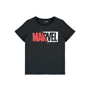 NAME IT Tričko 'Marvel'  červená / čierna / biela