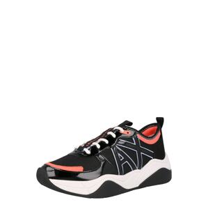 ARMANI EXCHANGE Sneaker  čierna / svetlomodrá / koralová