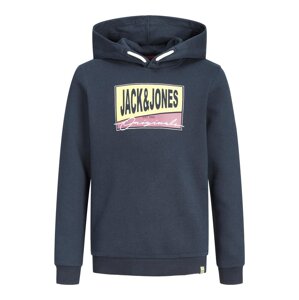 Jack & Jones Junior Mikina 'Mason'  námornícka modrá / fialová / svetložltá