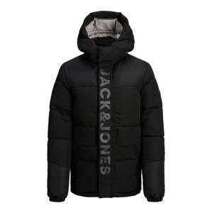 Jack & Jones Junior Zimná bunda 'Pace'  sivá / čierna