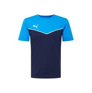 PUMA Funkčné tričko 'Individual Rise'  námornícka modrá / svetlomodrá / biela