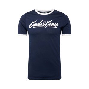 JACK & JONES Shirt 'LEGEND'  námornícka modrá / biela