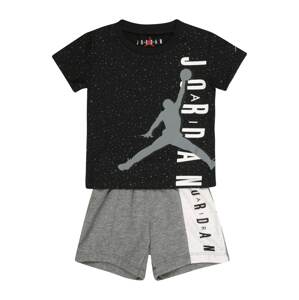 Jordan Joggingová súprava  čierna / biela / sivá melírovaná