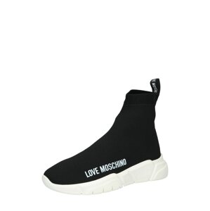 Love Moschino Slip-on obuv  čierna / biela