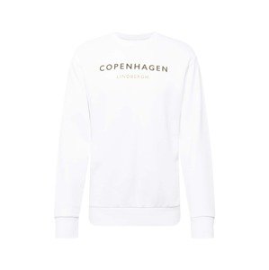Lindbergh Sweatshirt 'Copenhagen'  biela / svetlohnedá / brokátová