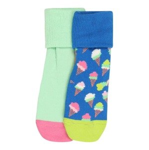 Happy Socks Ponožky 'Ice Cream'  mätová / biela / kráľovská modrá / fuksia / koralová