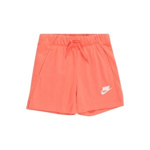 Nike Sportswear Nohavice  koralová / biela