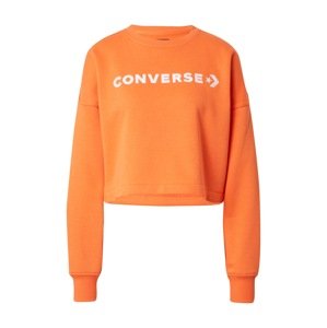 CONVERSE Sweatshirt  oranžová / biela