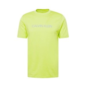 Calvin Klein Performance T-Shirt  neónovo žltá / sivá