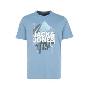 Jack & Jones Plus Tričko 'YORK'  svetlomodrá / biela / tmavomodrá