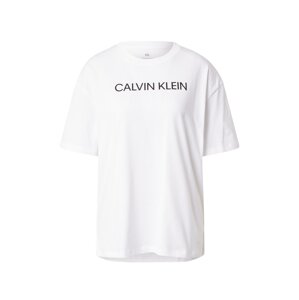 Calvin Klein Performance Sportshirt  biela / čierna