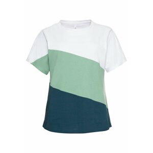 SHEEGO Tričko  biela / pastelovo zelená / námornícka modrá