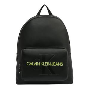 Calvin Klein Jeans Batoh  čierna / svetlozelená