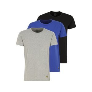 Lyle & Scott T-Shirt 'MAXWELL'  modrá / sivá melírovaná / čierna