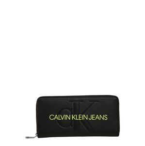 Calvin Klein Jeans Peňaženka  čierna / kiwi