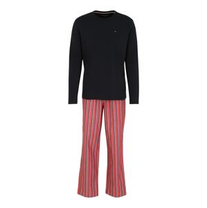 Tommy Hilfiger Underwear Dlhé pyžamo  pastelovo červená / biela / námornícka modrá
