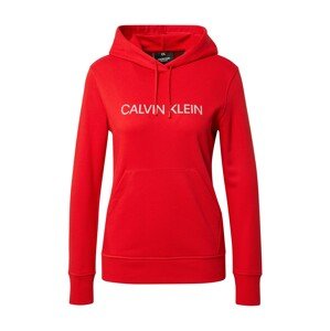 Calvin Klein Performance Športová mikina  červená / biela