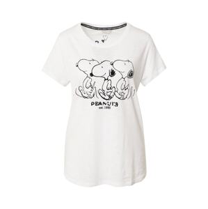 Frogbox T-Shirt 'Tree Times'  čierna / biela melírovaná