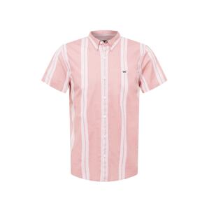 HOLLISTER Košeľa  ružová / biela