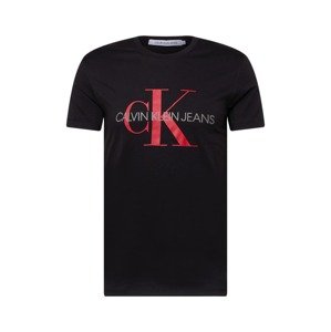 Calvin Klein Jeans Tričko  čierna / červená