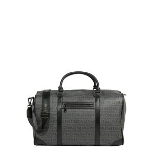 Valentino Bags Cestovná taška 'FUTON'  čierna / sivá