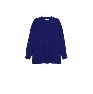 MANGO Oversize sveter 'Lotus'  modrá