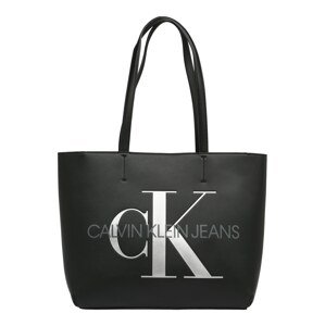 Calvin Klein Jeans Shopper  čierna / tmavosivá / strieborná