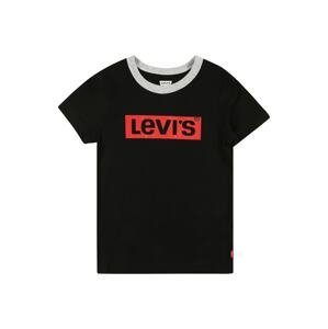LEVI'S T-Shirt  sivá / červená / čierna