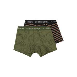 SCOTCH & SODA Boxershorts  trávovo zelená / tmavomodrá / biela / červená / čierna