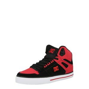 DC Shoes Členkové tenisky  červená / čierna