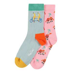 Happy Socks Ponožky  svetloružová / oranžová / nefritová / žltá / opálová