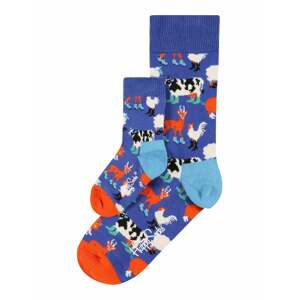 Happy Socks Ponožky 'Farmcrew'  modrá / svetlomodrá / oranžová / biela / čierna