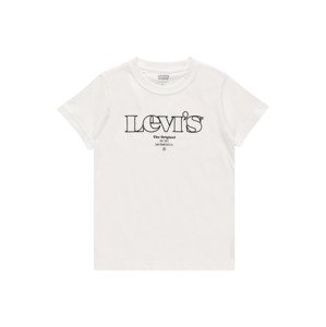 LEVI'S T-Shirt  šedobiela / čierna